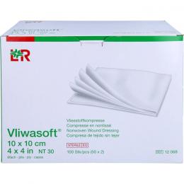 VLIWASOFT Vlieskompressen 10x10 cm steril 6l. 100 St.