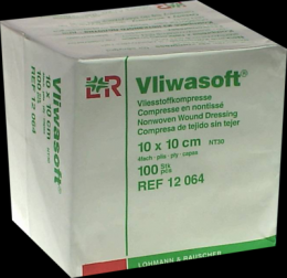 VLIWASOFT Vlieskompressen 10x10 cm unsteril 4l. 100 St