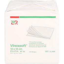 VLIWASOFT Vlieskompressen 10x10 cm unsteril 4l. 100 St.