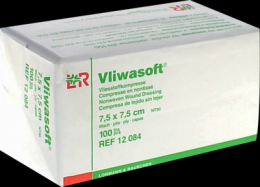 VLIWASOFT Vlieskompressen 7,5x7,5 cm unsteril 6l. 100 St