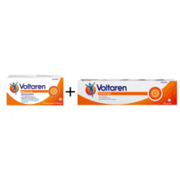 VOLTAREN Schmerzgel 180g + VOLTAREN Dolo 25 mg 20 St. überzogene Tabletten