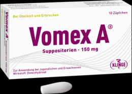 VOMEX A 150 mg Suppositorien 10 St