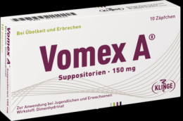 VOMEX A 150 mg Suppositorien 10 St