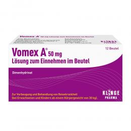 VOMEX A 50 mg Lsg.z.Einnehmen im Beutel 12 St Lösung zum Einnehmen