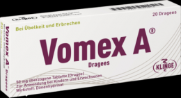 VOMEX A Dragees 50 mg überzogene Tabletten 20 St