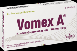 VOMEX A Kinder-Suppositorien 70 mg forte 5 St