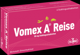 VOMEX A Reise 50 mg Sublingualtabletten 4 St