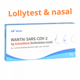 WANTAI SARS-CoV-2 Ag Schnelltest koll.Gold Na/Spei 1 St