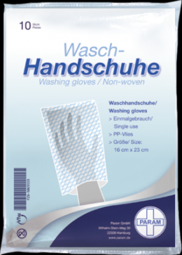 WASCHHANDSCHUHE Einmal Param PP Vlies 10 St