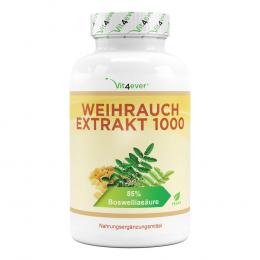 Weihrauch Extrakt 1000 - 1000 mg pro Tag - 85% Boswellia-Säure - 365 Kapseln