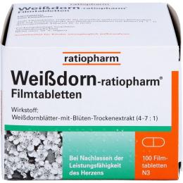 WEISSDORN-RATIOPHARM Filmtabletten 100 St.