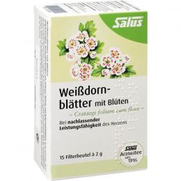 WEISSDORNBLÄTTER m.Blüten Arzneitee Bio Salus Fbtl 15 St.