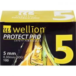 WELLION PROTECT PRO Sicherh.Pen-Nadeln 30 G 5 mm 100 St.