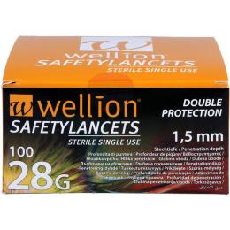 WELLION Safetylancets 28 G Sicherheitseinmallanz. 100 St.