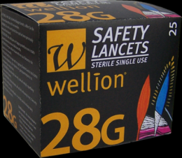 WELLION Safetylancets 28 G Sicherheitseinmallanz. 25 St