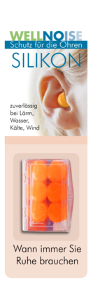 WELLNOISE Ohrenstopfen orange Blister 3X2 St