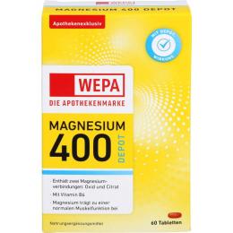 WEPA Magnesium 400 DEPOT+B6 Tabletten 60 St. (79,8 g)