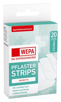 WEPA Pflasterstrips sensitiv 3 Gren 20 St