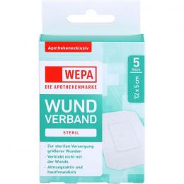 WEPA Wundverband 7,2x5 cm steril 5 St.