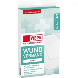 WEPA Wundverband 8x15 cm steril 5 St.