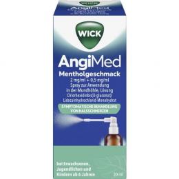 WICK AngiMed Mentholgeschmack 2mg/ml+0,5mg/ml Spr. 30 ml