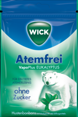 WICK Atemfrei Eukalyptus Bonbons o.Zucker Beutel 72 g