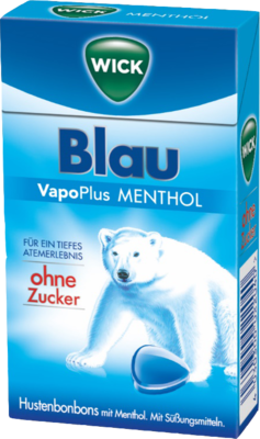 WICK BLAU Menthol Bonbons o.Zucker Clickbox 46 g