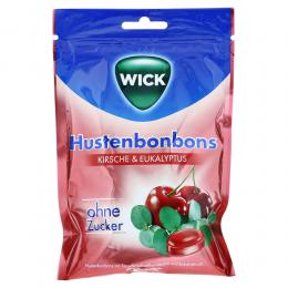 WICK Wildkirsche & Eukalyptus Bonbons o.Zucker Btl 72 g Bonbons