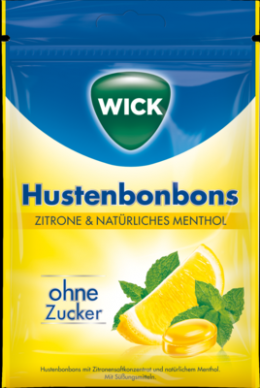 WICK Zitrone & nat.Menthol Bonb.o.Zucker Beutel 72 g