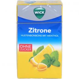 WICK Zitrone & nat.Menthol Bonb.o.Zucker Clickbox 46 g