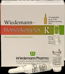 WIEDEMANN Homokomplex R Ampullen 10X2 ml