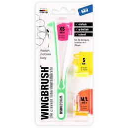 WINGBRUSH Starter-Set Halter m.3 Bürsten 1 St.