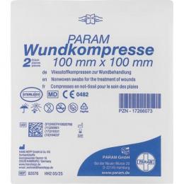 WUNDKOMPRESSE Vliesstoff steril 10x10 cm 2 St.