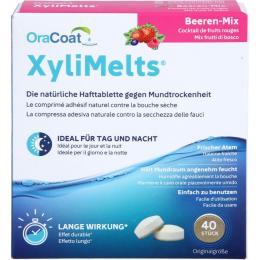 XYLIMELTS Hafttabletten Beeren-Mix OraCoat 40 St.