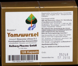 YAMSWURZEL KAPSELN 120 St