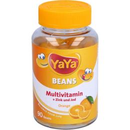YAYA BEANS Orange Zink und Jod Kaudragees 90 St. (145,8 g)