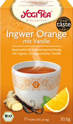 YOGI TEA Ingwer Orange+Vanille Bio Filterbeutel 17X1.8 g