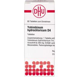 YOHIMBINUM HYDROCHLORICUM D 4 Tabletten 80 St.