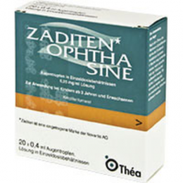 ZADITEN ophtha sine Augentr.Einzeldosispipetten 20 St