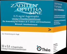 ZADITEN ophtha sine Augentr.Einzeldosispipetten 50 St