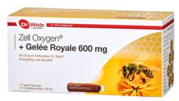 ZELL OXYGEN+Gelee Royale 600 mg Trinkampullen 14X20 ml