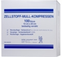 ZELLSTOFF MULLKOMPRESSEN 10x20 cm unsteril 100 St