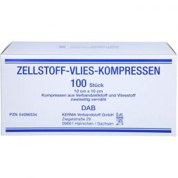 ZELLSTOFF VLIES Kompressen unsteril 10x10 cm 100 St.
