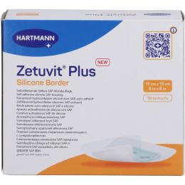 ZETUVIT Plus Silicone Border steril 15x15 cm 10 St.