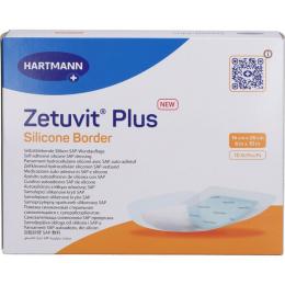 ZETUVIT Plus Silicone Border steril 16x26 cm 10 St.