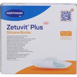 ZETUVIT Plus Silicone Border steril 20x20 cm 10 St.
