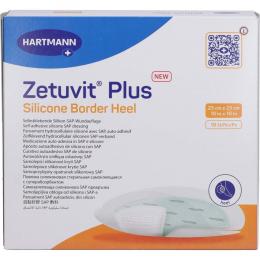 ZETUVIT Plus Silicone Border steril Heel 25x25cm 10 St.