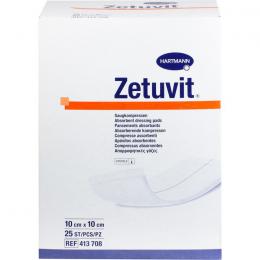 ZETUVIT Saugkompressen steril 10x10 cm 25 St.