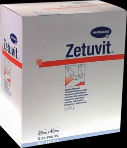 ZETUVIT Saugkompressen steril 20x40 cm 5 St