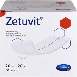 ZETUVIT Saugkompressen unsteril 20x20 cm 30 St.